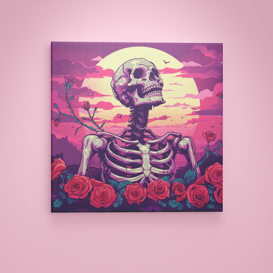 Skeleton With Roses - Painting Wiz Kit