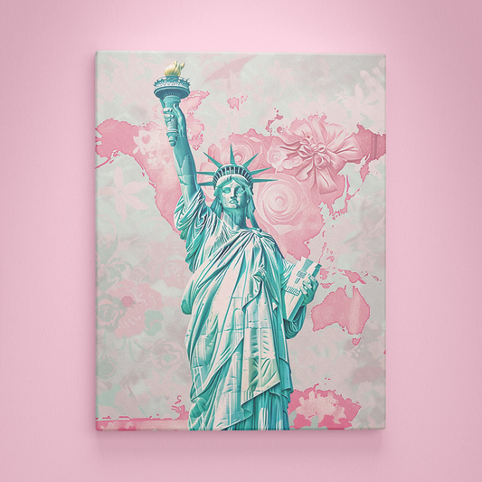 Statue of Liberty with Pink Bows - Painting Wiz Kit