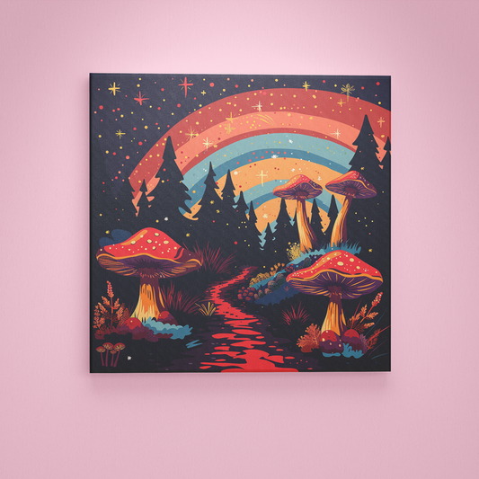 Magical Rainbow Mushroom  - Painting Wiz Kit