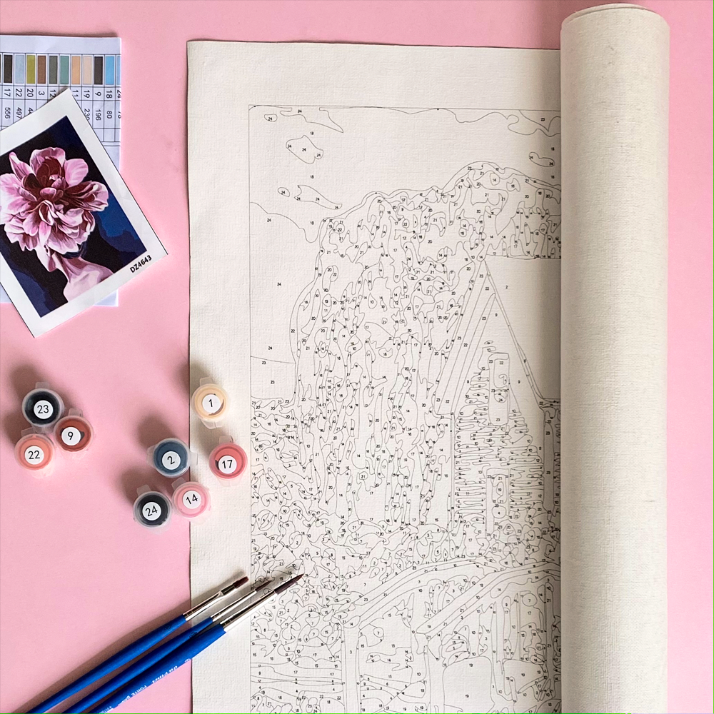 Pink Flowers - Painting Wiz Kit