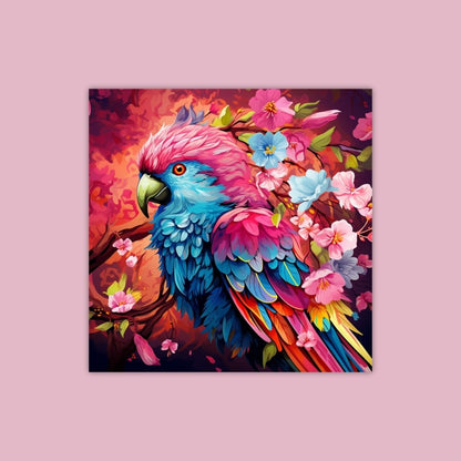 A Captivating Psychedelic Parrot - Painting Wiz Kit