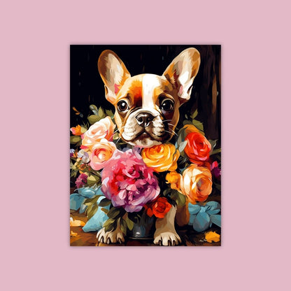 Dog in flower - Painting Wiz Kit