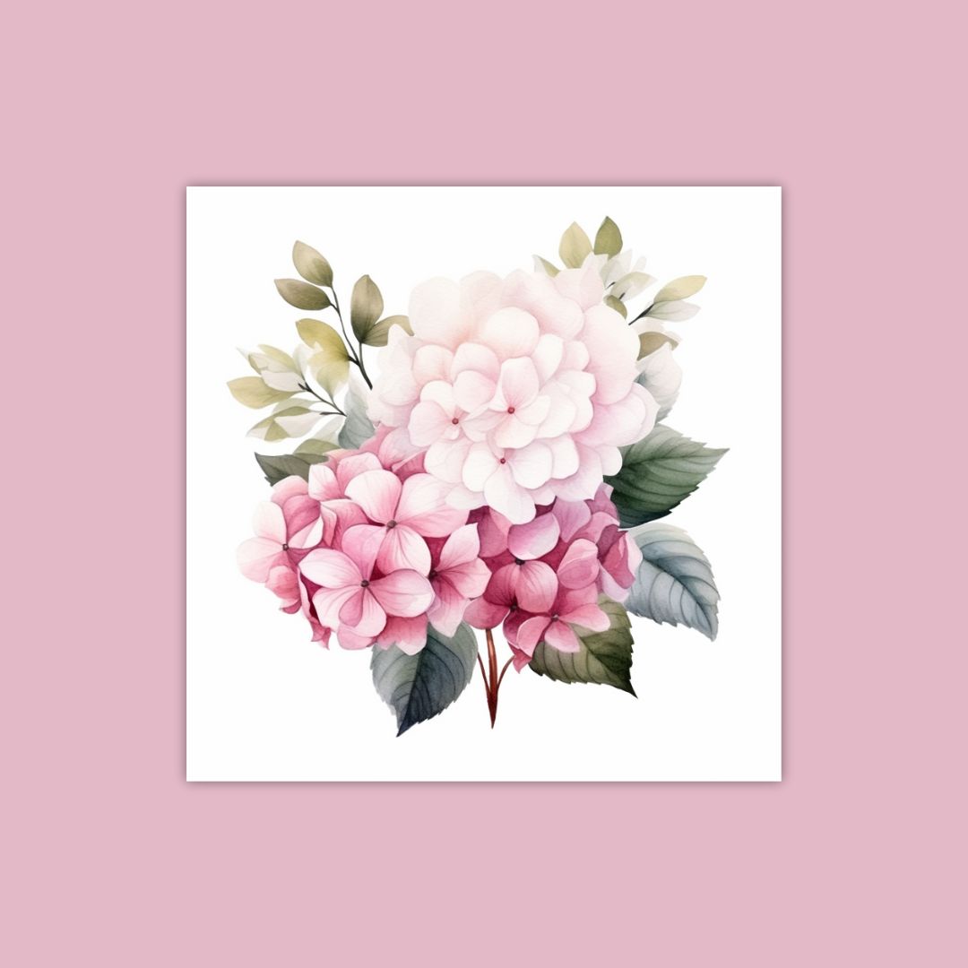 A Bouquet Of Hydrangeas - Painting Wiz Kit